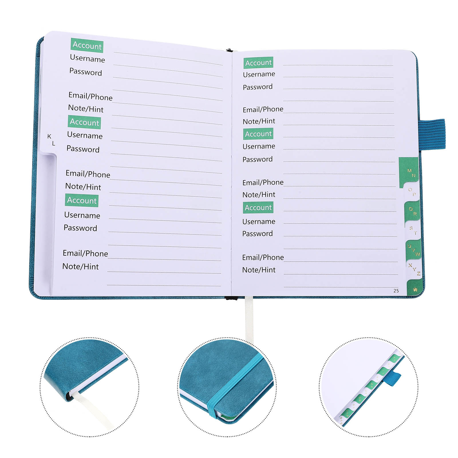 Home Office Phone Number - Portable Address Book Mini Book Lightweight