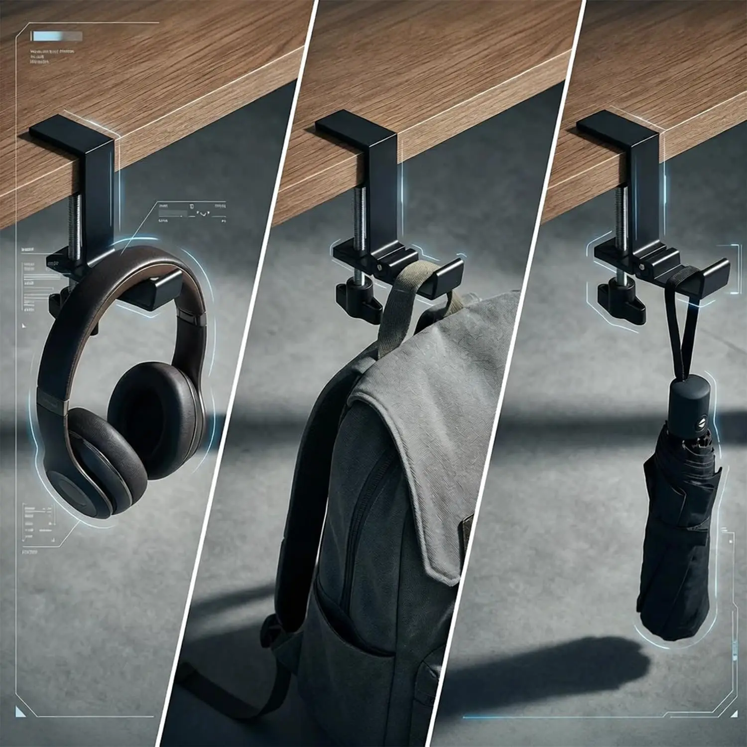 Adjustable Desk Edge Hook Gami - Home Office Headset 评论和价格