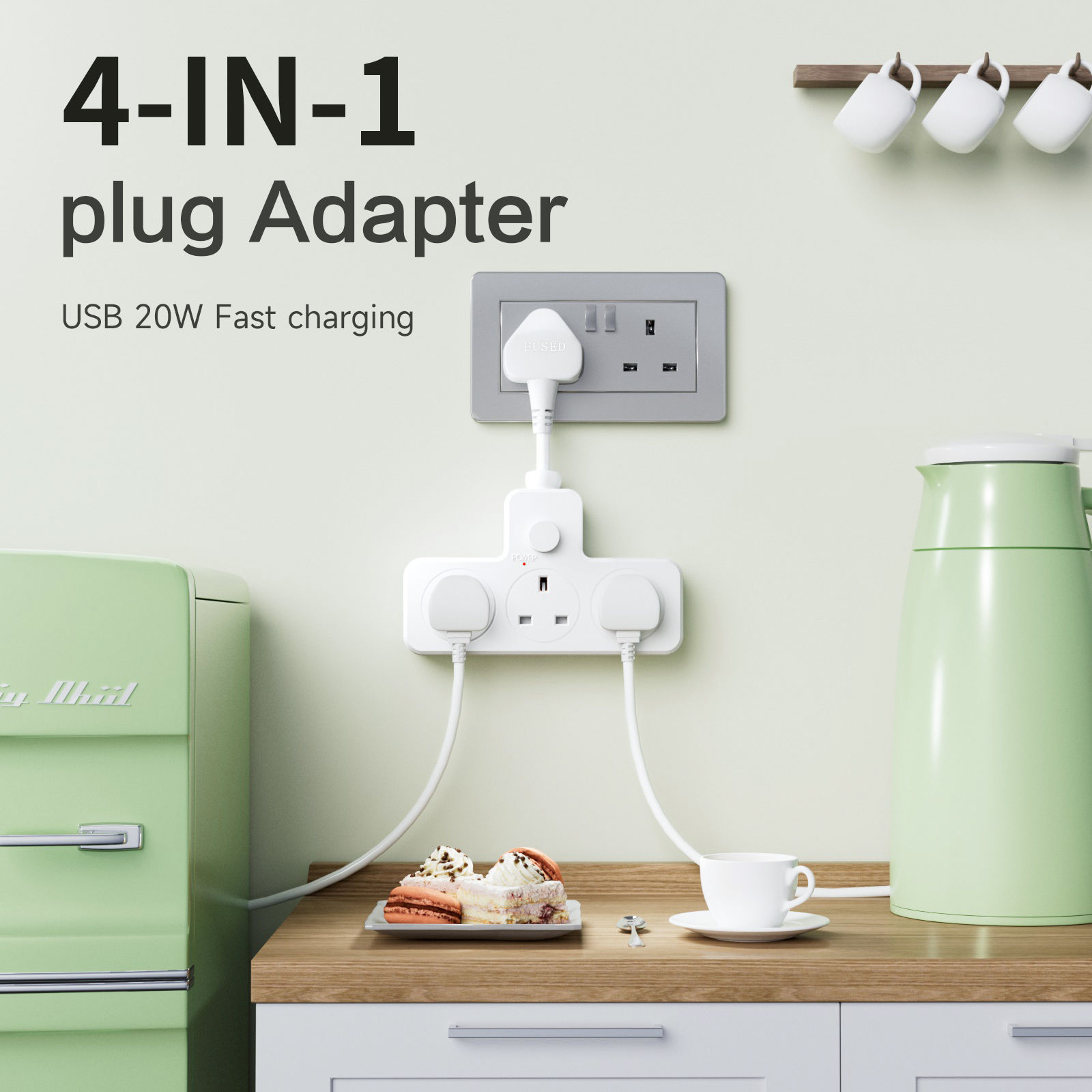 UK Power Plug Wall Outlet 13A  - Home Office Of Uk 评论和价格