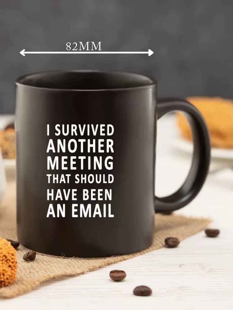 Black Nordic Ceramic Mugs with - Home Office Email 评论和价格