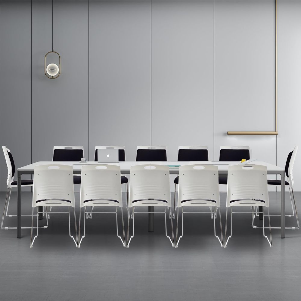 Chairs Set of 12 Black Stackab - Home Office Guest Room 评论和价格