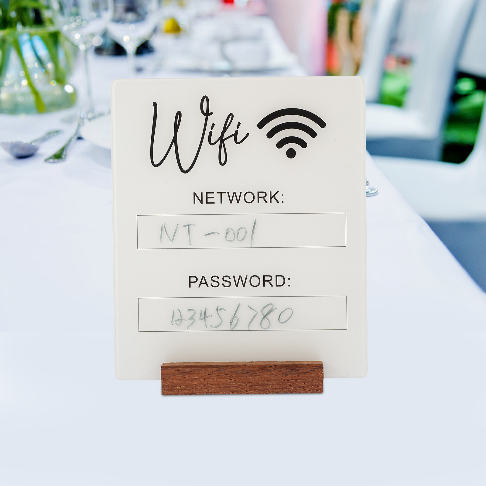 Acrylic WiFi Password Sign for - Home Office Guest Room 评论和价格
