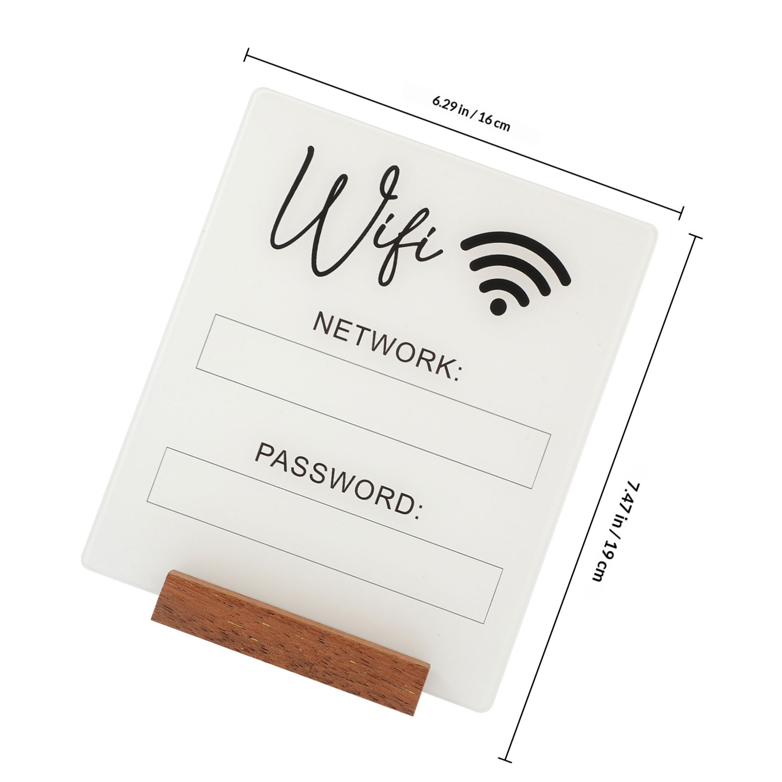Acrylic WiFi Password Sign for - Home Office Guest Room 评论和价格