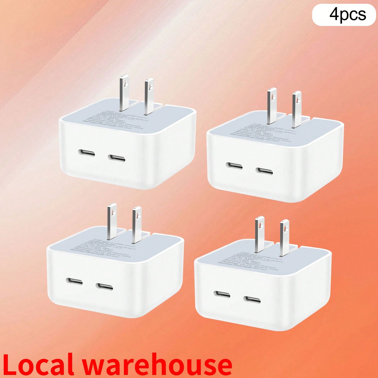 4 Pack Foldable Dual USB-C Fas - Home Office Pro 评论和价格