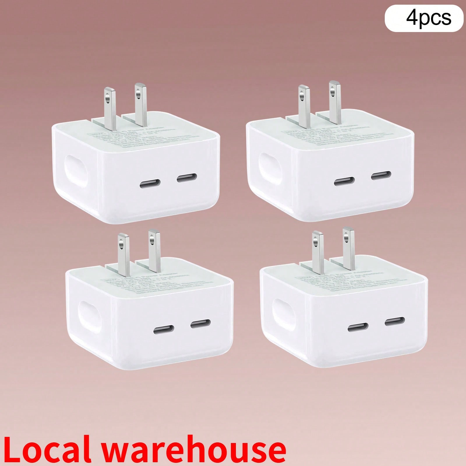 4 Pack Foldable Dual USB-C Fas - Home Office Pro 评论和价格