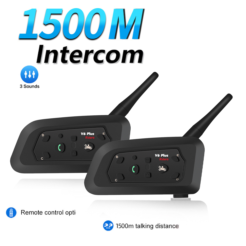 V6 Plus Motorcycle Helmet Inte - Home Office Headset 评论和价格