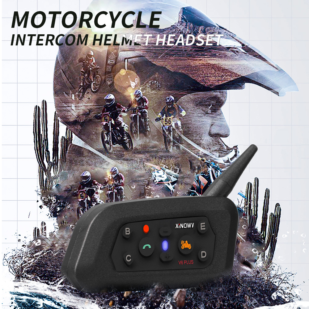 V6 Plus Motorcycle Helmet Inte - Home Office Headset 评论和价格