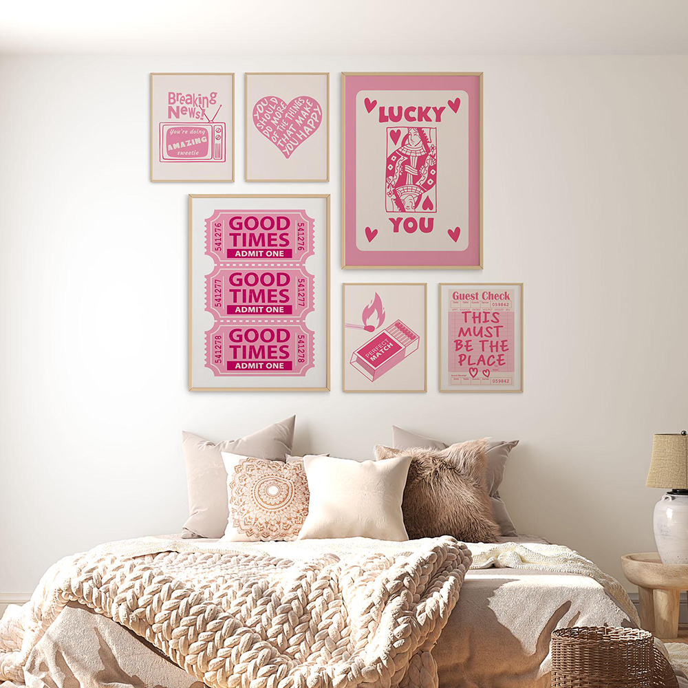Retro Trendy Wall Art Guest Ch - Home Office Guest Room 评论和价格