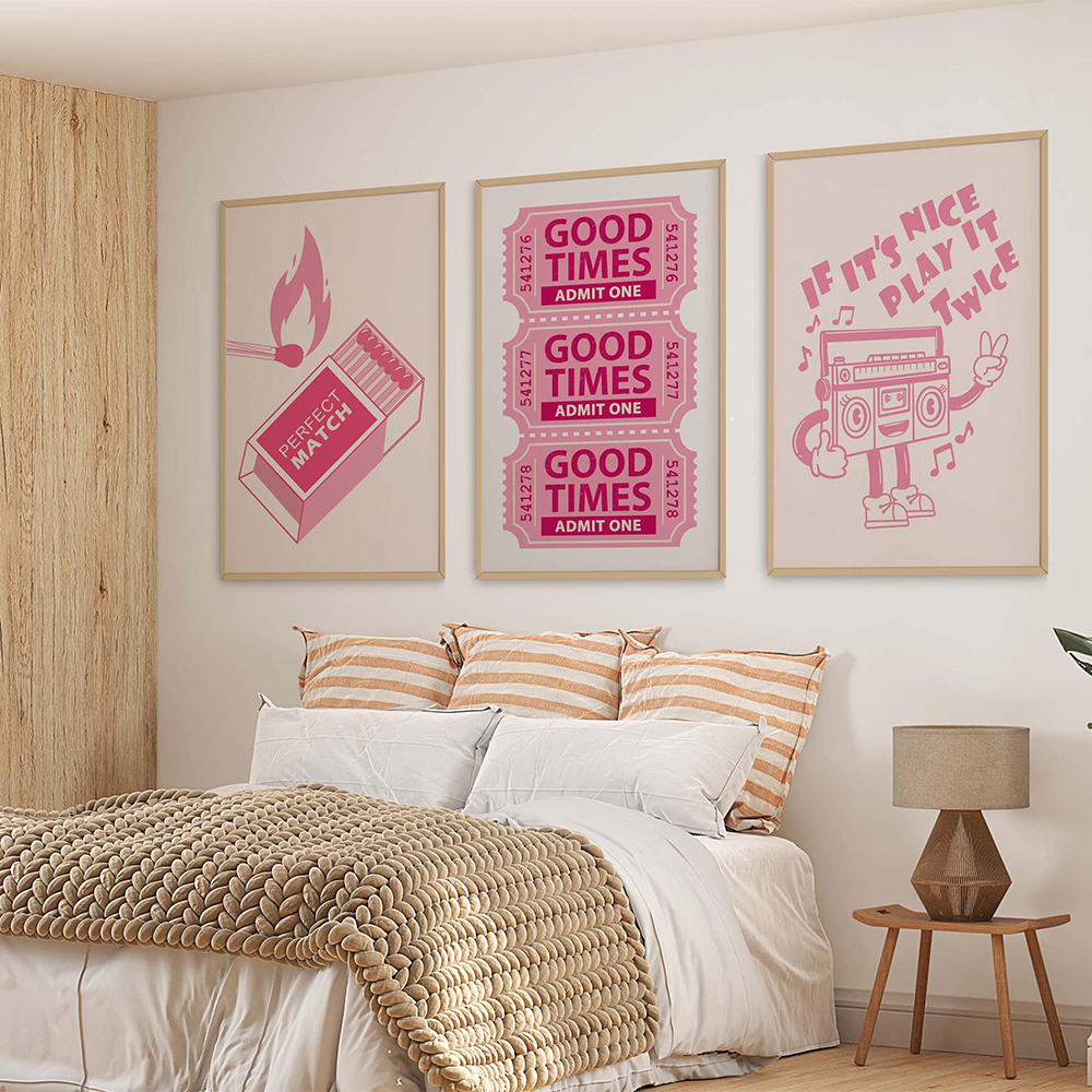 Retro Trendy Wall Art Guest Ch - Home Office Guest Room 评论和价格