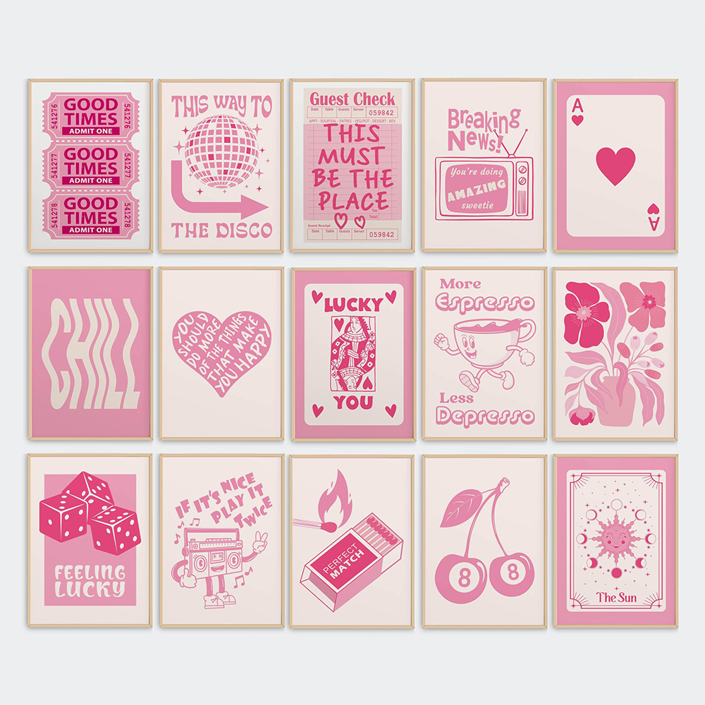 Retro Trendy Wall Art Guest Ch - Home Office Guest Room 评论和价格