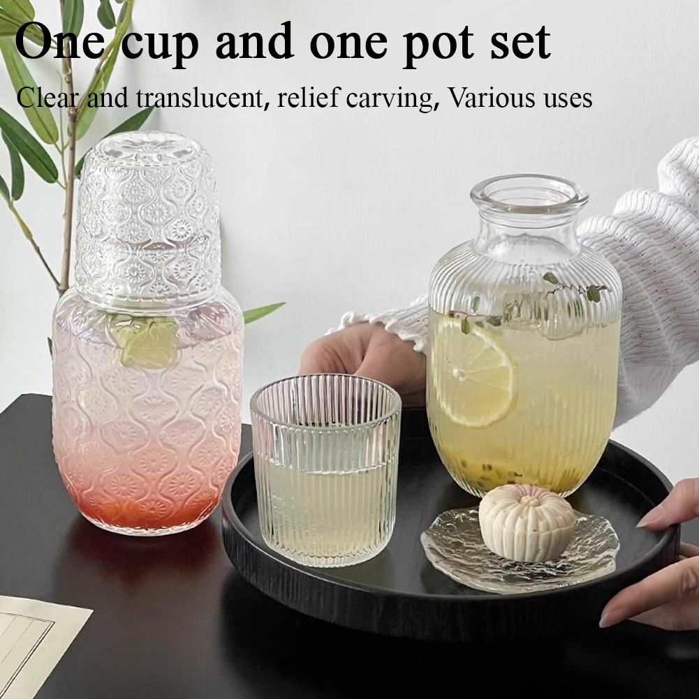 Glass Bedside Water Carafe And - Home Office Guest Room 评论和价格