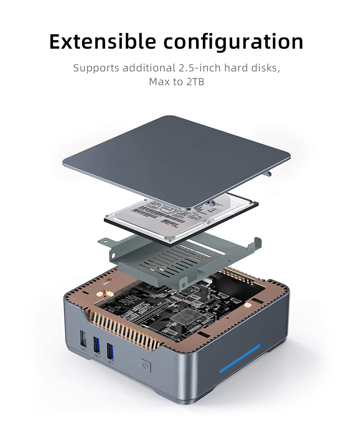 GK3V Pro mini pc Intel N5105 R - Home Office Pro 评论和价格