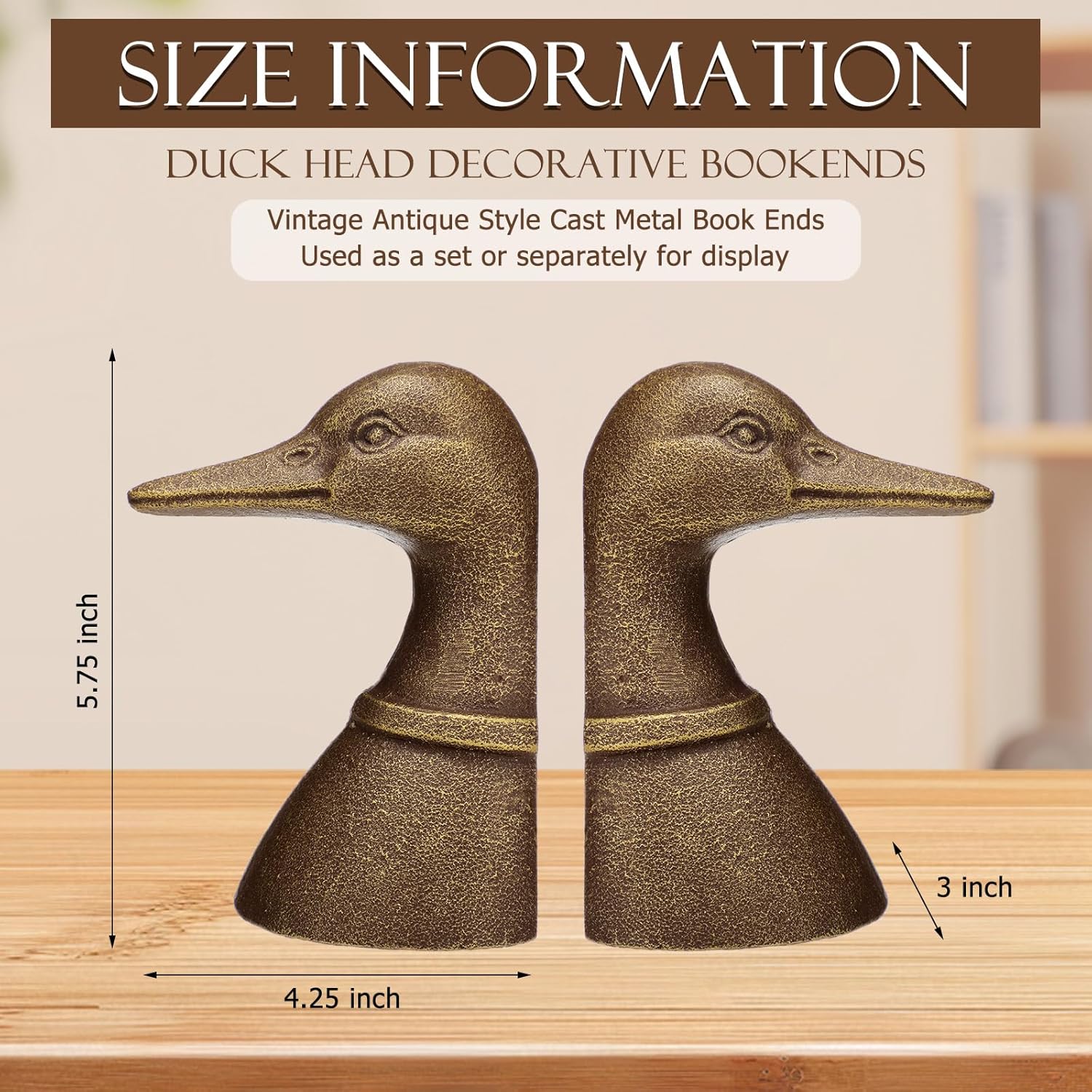 Vintage Brass Duck Head Booken - Home Office Headset 评论和价格