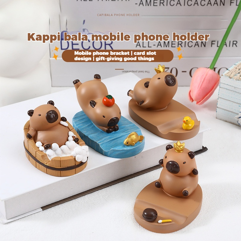 Kawaii Capybara Phone Stand Ca - Home Office Phone Number 评论和价格
