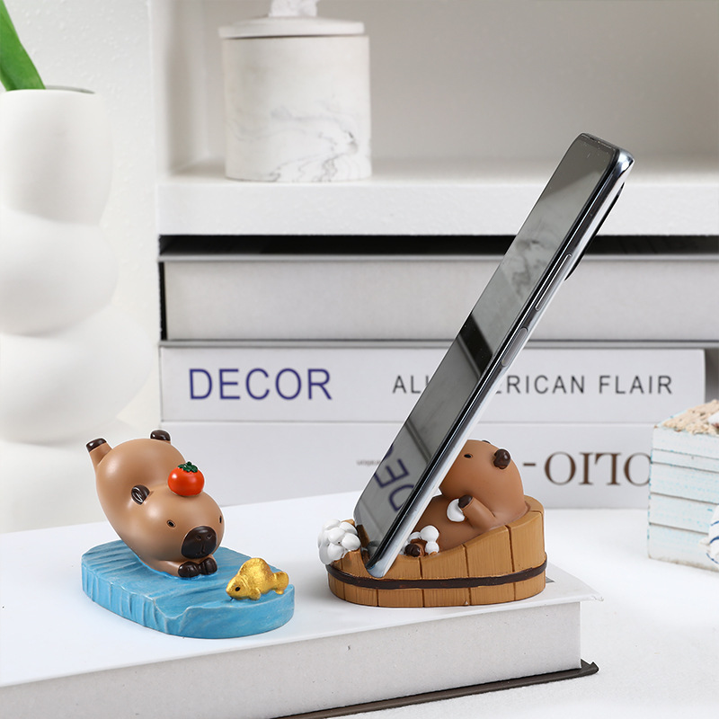 Kawaii Capybara Phone Stand Ca - Home Office Phone Number 评论和价格